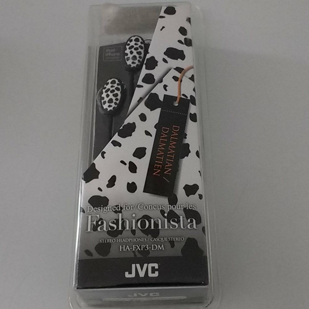 JVC Fashionista Dalmation stereo headphones